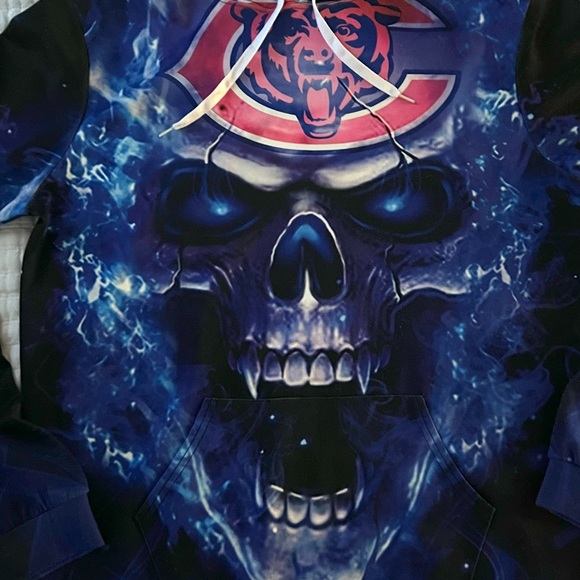 Chicago Bears graphic bear Hoodie Men’s XL - Picture 2 of 12